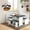 White-Black, variant on Koby Home  Breakfast Nook Set with Power Outlet  and Storage Benches, Modern Reversible Corner Dining Table for Kitchen, White-Black