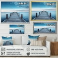 thumbnail image 4 of Designart "Pier to Infinity Endless Horizons III" Coastal Pier Floater Framed Canvas Art Print, 4 of 7