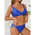 thumbnail image 5 of Asoul Women's Push Up V Neck Bikini Sets Hollow Out Two Piece Bathing Suit, 5 of 7