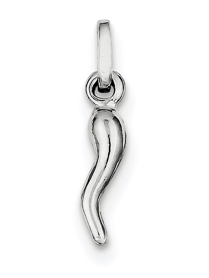 FB Jewels Solid 925 Sterling Silver Antiqued Alto Horn Charm