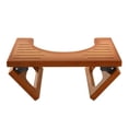 thumbnail image 1 of AmazerBath 7 Inches Bamboo Toilet Stool Squat for Adults Foldable Squatting Potty Stool for Bathroom Toilet Foot Pooping Steps Stools with NonSlip Strip Improve Bathroom Posture and Comfort Brown, 1 of 1