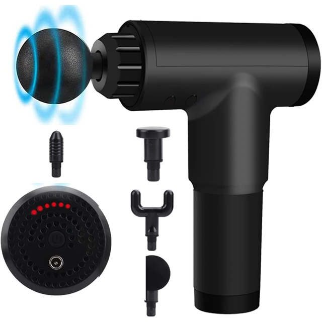 Masajeador Muscular Eléctrico Malubero Percusión Negro Malu1481
