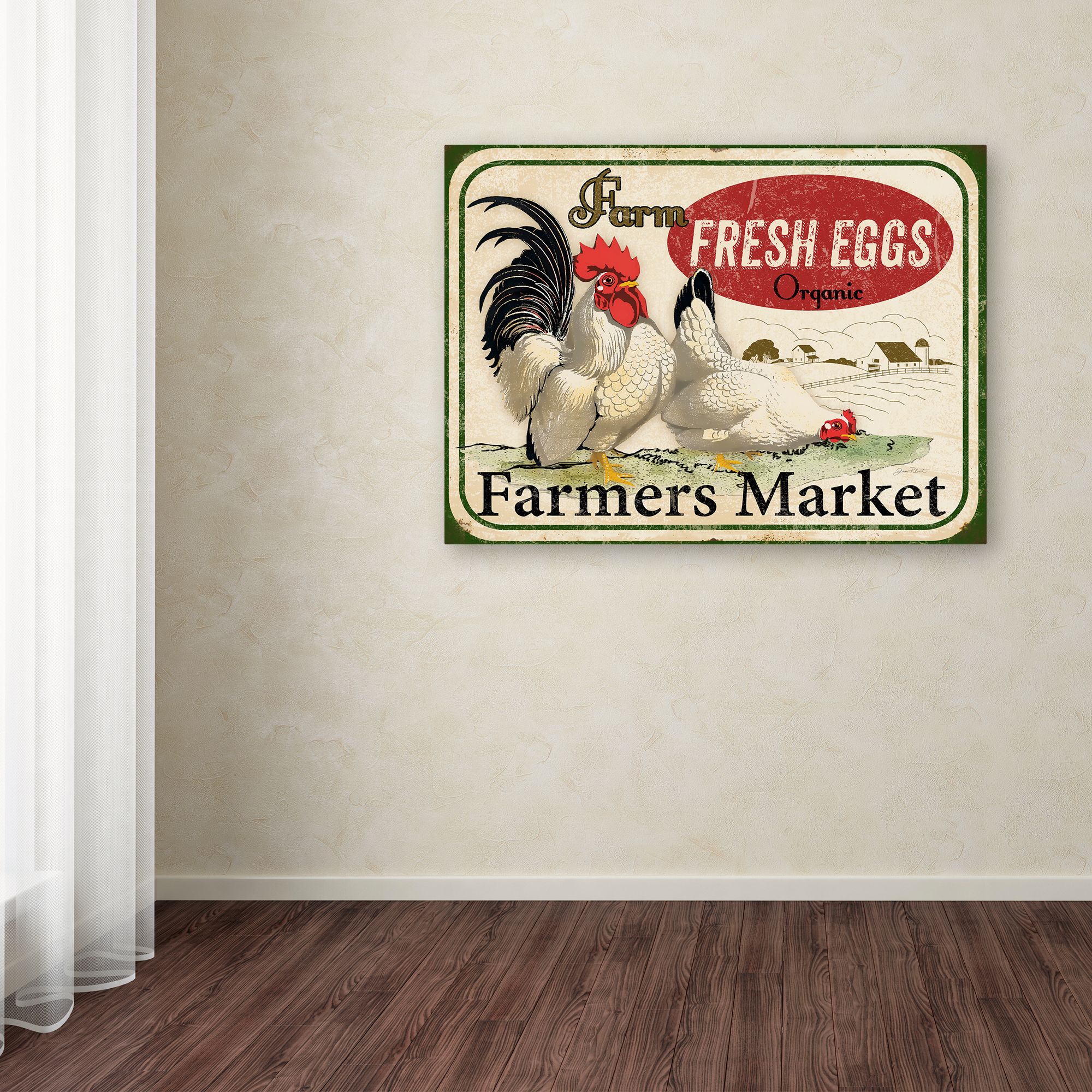 Trademark Fine Art 'Farm Fresh Eggs 1' Canvas Art by Jean Plout