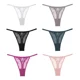 thumbnail image 1 of Pack De 6 Bragas Sin Costuras Tanga De Encaje Para Mujer, 1 of 8