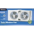 thumbnail image 4 of Holmes Dual Blade 2 Speed Energy Efficient Twin Window Fan w/Thermostat, White, 4 of 4