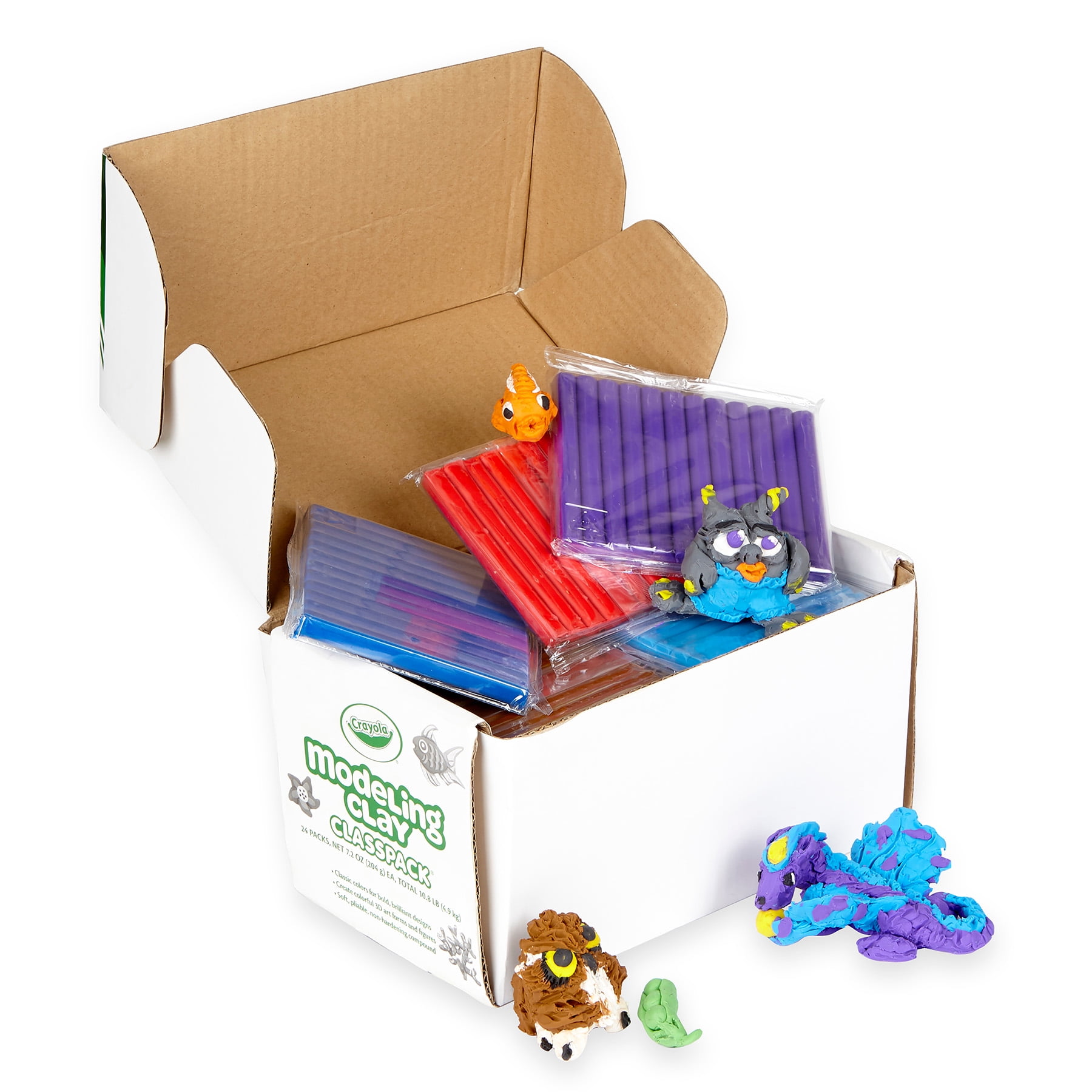 Crayola Modeling Clay, 24 Pieces in 12 Colors, Perfect for Classroom Art Projects
