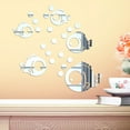 thumbnail image 2 of Yeetfub Adhesive Backsplash Clearance Bubble Fish Bathroom Acrylic Mirrored Decorative Sticker Wall Art Mirror, 2 of 6