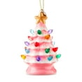 thumbnail image 4 of Mr. Christmas 4" Nostalgic Ceramic Lit Tree Ornament Decoration, Pink, 4 of 5