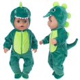 thumbnail image 2 of New 2pcs/set Suit+Shoes Dolls Outfit For 43cm Baby Doll Cute Jumpers Rompers 17 Inch Doll Clothes，doll accessory. heqiyong LED, 2 of 2