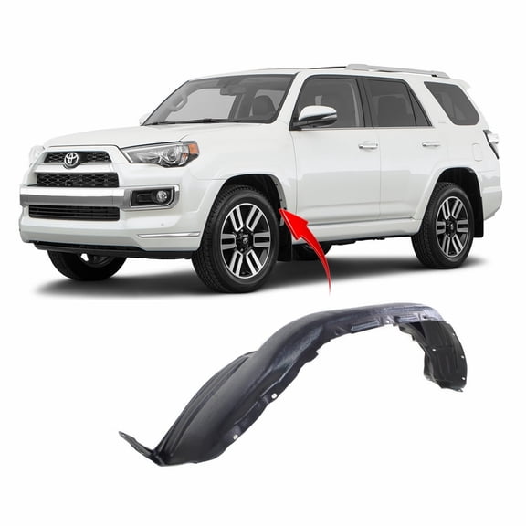 DCP Front Left Driver Side Fender Liner For 2014-2023 Toyota 4Runner TO1248198