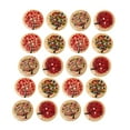 thumbnail image 2 of 20 Pcs Mixed Buttons, 30mm Natural Round Shapes Retro Buttons, Vintage Buttons with 2 Holes for DIY Sewing Crafts, 2 of 4