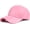 Pink, variant on Women's Men's Pure Color PU Leather Baseball Cap Adjustable Trucker Hat Golf Hat