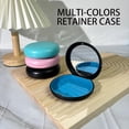 thumbnail image 2 of Maoerdental 2 Pack Aligner Case with Mirror,Convenient Retainer Case for Invisalign Aligners, Night Guards, and Mouth Guards (2PCS Cyan Outside Gray Silicone), 2 of 6