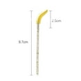 thumbnail image 2 of VONKY 50PCS Eyelashes Crystal Handle Brush Mascara Wands Applicator Cosmetic Brush Disposable Make Up brushes,Yellow, 2 of 9