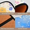 thumbnail image 5 of Ryvnso 4 Pcs Floral-8 Bathroom Shower Curtain Set with 12 Hooks Bath Mat Toilet Lid Cover, 5 of 8
