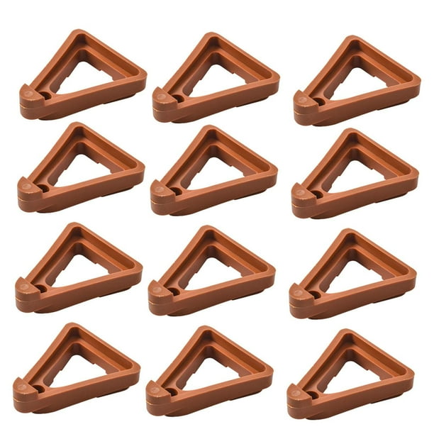 12 soportes para macetas, combinación DIY L Rojo ladrillo