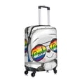 thumbnail image 3 of Xecao Panda with Sun glasses print Elastic Luggage Cover, with double-sided print , is perfect for travel, business, and daily use, 3 of 9