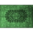 thumbnail image 1 of Ahgly Company Indoor Rectangle Medallion Emerald Green Traditional Area Rugs, 4' x 6', 1 of 4