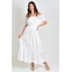 thumbnail image 1 of Vestido midi de algodon Roman Fashion 8518 blanco multicolor G, 1 of 4