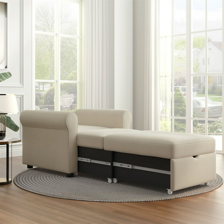 INCLAKE 2 in 1 Sofa Bed Chair Convertible Sleeper Chair Bed with