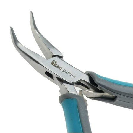 BeadSmith Simply Modern Series, Bent Nose Pliers, 4.75 Inches