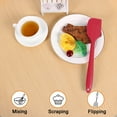 thumbnail image 6 of 2pcs Kitchen Cooking Silicone Spatula Set Heat Resistant Turner Scraper Cooking Baking Utensils Red, 6 of 7