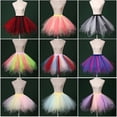 thumbnail image 4 of Falda sin tirantes multicolor de color caramelo para vestido de novia, falda de media longitud, falda pirata colorida, 4 of 6