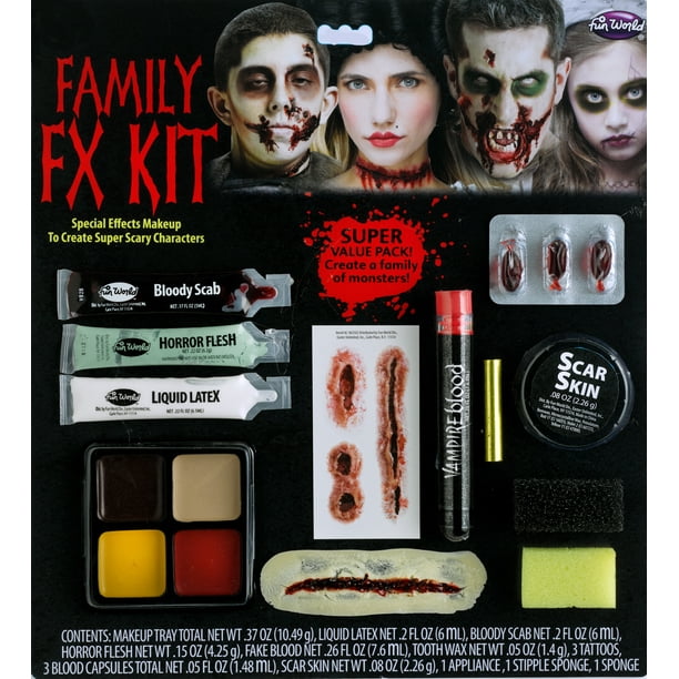 Fun World Family Fx Makeup - Liquid Latex Makeup Set Fun World Family Fx Makeup - Liquid Latex Makeup Set