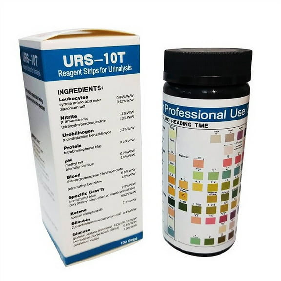 Tiras de Prueba de Orina Seitruly 100 Uds. Papel Reactivo de Análisis de PH