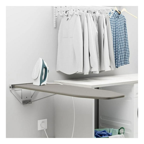 39x13inch Wall Mounted Ironing Board,Foldable Drop Down Ironing Board Cabinets, Space-Saving,for Home, Apartment & Small Spaces A02