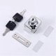 thumbnail image 1 of Glass door lock,Chrome steel lock,glass screen lock,5-8mm drill bit with 2 keys, 1 of 4