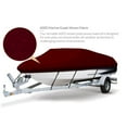 thumbnail image 6 of Seamander 600 Denier Heavy duty Waterproof Boat Cover, Fits boats 23'-24'L x 102"W, V-Hull Fishing Ski Boat Pro Bass Inboard Outboard Trailerable Boat Covers, Burgundy, 6 of 6