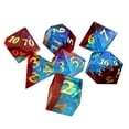 thumbnail image 2 of Juego de Dados poliédricos Zulema 7 piezas D4 D6 D8 D10 D12 D20 color Rojo, 2 of 8
