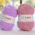 thumbnail image 5 of Xiao Hua Estambre de Felpa Blanco 1 Rollo 50g - Estambre de Manualidades Grueso Textura de Felpa Súper Suave, Tacto Suave, Adecuado para Hacer Gorros de Alfombra Otoño/invierno Materiales de Crochet, 5 of 5