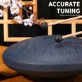 thumbnail image 4 of Neoyler Buddha Stones Steel Tongue Drum 8 Inch Mini Handpan Worry Drum for Adults Education and Yoga Zen Entertainment Sound Healing Gift Easy to Carry and Play, 4 of 8