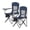 Harbor Blue, variant on LEDREM Premium Foldable Camping Chairs Set of 2 - High Back Support, Adjustable Armrests, Drink Holder & Organizer, 330lb Capacity, Ink Black