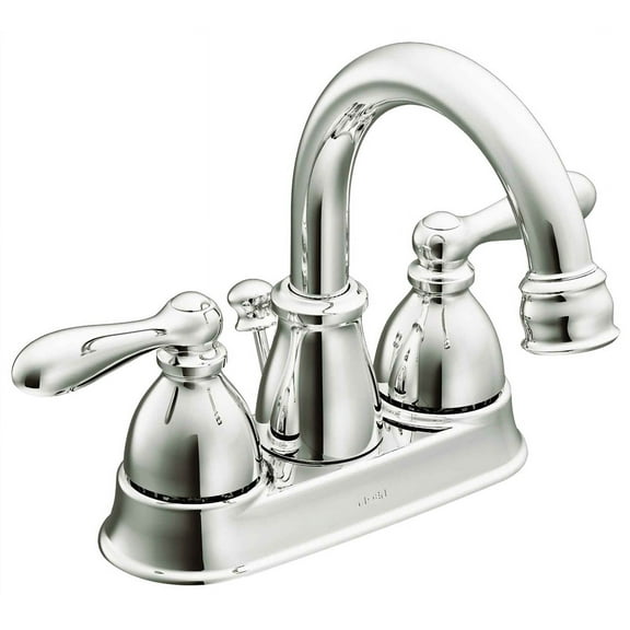 Moen WS84667 Caldwell Two-Handle High Arc Bathroom Faucet, Chrome
