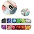 thumbnail image 2 of Nail Art Sequins, Fashion Elegant Glitter Shiny Heart Star Shape Nail Paillette for Women Nail Art/Craft/Makeup DIY Manicure Decorations 1 Box, 2 of 8