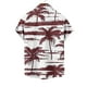 thumbnail image 4 of Mens Casual Manga Corta Botón Abajo Camisas Impresas Bolsillo Botón Turndown Cuello Top Blusa Camisa, 4 of 5