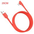 thumbnail image 1 of 5A Charging Cable Mobile Phone USB Elbow Data Transmission Cable Phone Elbow Charging Cord 0.25m for Android, 1 of 9