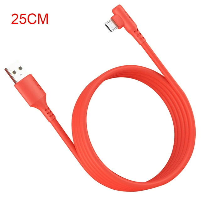 5A Charging Cable Mobile Phone USB Elbow Data Transmission Cable Phone Elbow Charging Cord 0.25m for Android
