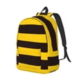 thumbnail image 2 of Yiaed Bee Stripe Print Backpack, Premium Laptop Backpack, Travel Backpack for Women, Lightweight Backpacks, Comfortable Back Pack-Small, 2 of 5
