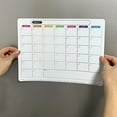 thumbnail image 3 of Fridge Calendar Sheet Magnetic Sticker Message Board Menu Dry Erase Monthly Planner For Refrigerator Whiteboard 2024 New, 3 of 8