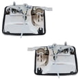 thumbnail image 4 of Front Pair Exterior Door Handle Compatible with 1999-2016 Ford E-350 Ford F-550 F-450 F-250 F-350 E-450 Chrome With Key Hole 7C3Z2522404 7C3Z2522405 Super Duty Base, 4 of 7