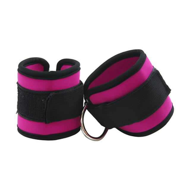 S SERENABLE 2 Pcs Poignets d'Exercice de Musculation Abducteurs de Hanches Accessoires de Mise en Forme Soutien Squat Rose Rouge