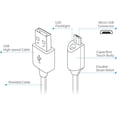thumbnail image 6 of For Sonim XP8/XP10/XP5plus - Micro-USB and USB-C 2-in-1 6ft Long USB Cable - Type-C Adapter Fast Charging Power Cord Sync Wire Compatible With Sonim XP8/XP10/XP5plus Phones, 6 of 9