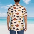thumbnail image 4 of Fuzoiu Cute Armadillo1 Print Hawaiian Shirt for Men, Summer Beach Casual Short Sleeve Button Down Shirts, Men’s Beach Summer Shirts with Pocket,3X-Large, 4 of 7