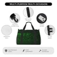 thumbnail image 4 of Xecao Green Sparkling Pattern ​Lightweight Crossbody Weekender Bag Mesh Side Pockets Padded Handles Sports Outdoor Gear Organizer, 4 of 7