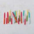 thumbnail image 4 of Creative Co-Op 2-Piece Unscented Twisted Taper Candles, Yellow Ombre and Green Color, Set of 2, 4 of 4