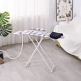 thumbnail image 5 of Anvazise Ironing Board 36-Inch Desktop Ironing Board with Iron Rest Height Adjustable Removable Heat-Resistant Cover Foldable Anti-slip Clothes Sleeves Mini Ironing Board (Light Grey), 5 of 13